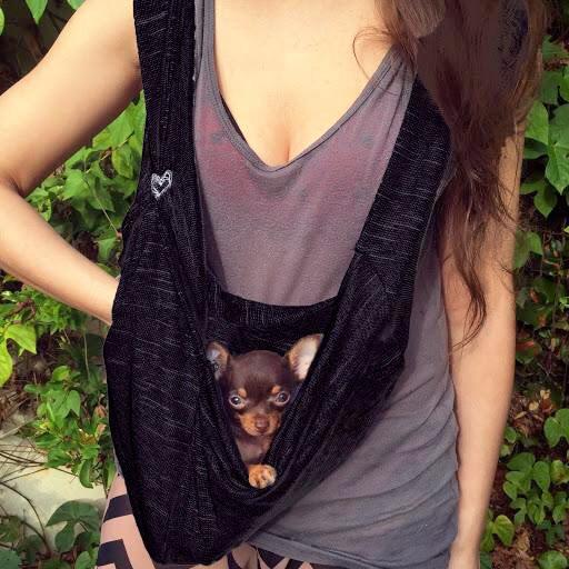 CROSS BODY SWEATER KNIT SCARF PET TOTE SMALL DOG CARRIER SLING HeartPup -  HEART PUP on SHARK TANK Dog Carriers and Pet Slings by HeartPup